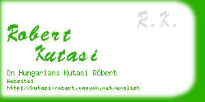 robert kutasi business card